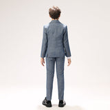 Grey Formal 5 Piece Boys Suits