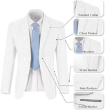 Summer Lightweight Seersucker Suit Shorts Mens Set 2