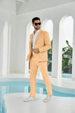 Seersucker Striped Blazer Pants 2 Piece Men's Summer Suit