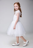 Princes Dresses Applique Party Gown Flower Girl Long Dress for Wedding