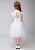 Princes Dresses Applique Party Gown Flower Girl Long Dress for Wedding