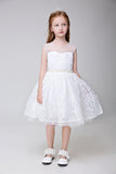Applique Party Gown Flower Girl Long Dress for Wedding Dresses