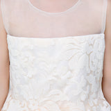 Flower Girl Party Gown Long Dress for Wedding Short Applique Dresses