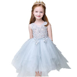 Short Applique Dresses Flower Girl Dress for Wedding SL01