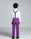 Purple Kid Boys Classic 5 Piece Boys Suits