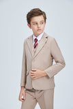 Champagne Kid Formal Classic Suits Set 5 Piece Boys Suits