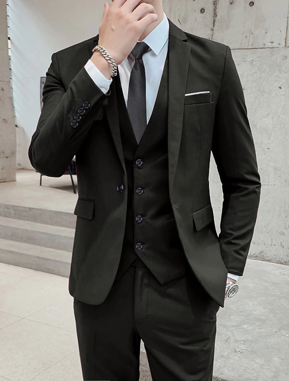 Men's Wedding Suits Business Formal Work Wear Suits 3 Piece Suits - Wehilion.uk # # #