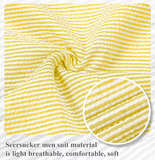 Summer Lightweight Seersucker Suit Shorts Mens Set 2 - Wehilion.uk # # #