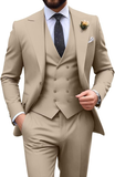 Mens Suit Slim Fit 3 Piece Suit Men Formal Tuxedo Set Casual Wedding Prom Groom Suits