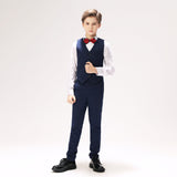 Navy Kid Formal Classic 5 Piece Boys Suits