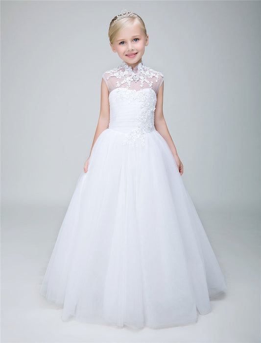 Party Gown Princes Dresses Flower Girl Long Dress for Wedding Yalu08