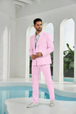 Seersucker Double Breasted Blazer Pants 2 Piece Men's Summer Suit