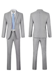 Seersucker Striped Blazer Pants 2 Piece Men's Summer Suit