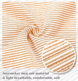 Summer Lightweight Seersucker Suit Shorts Mens Set 2 - Wehilion.uk # # #