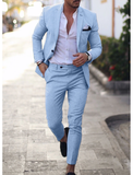 Men's Linen Suits Summer Beach Wedding Suits 2 Piece Suits Tailored Fit 2024 - Wehilion.uk # # #