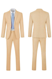 Seersucker Striped Blazer Pants 2 Piece Men's Summer Suit