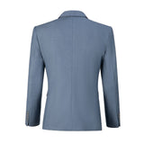 Denim Blue Two Button Wedding 3 Pieces Slim Fit Men Suits
