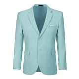 Mint Green Two Button Wedding 3 Pieces Slim Fit Men Suits