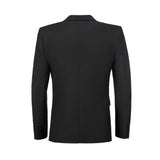 Black Two Button Wedding 3 Pieces Slim Fit Men Suits
