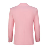 Pink Two Button Wedding 3 Pieces Slim Fit Men Suits