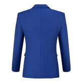 Royal Blue Two Button Wedding 3 Pieces Slim Fit Men Suits