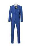New Arrival Royal Blue Party Banquet Formal 3 Piece Men Suits