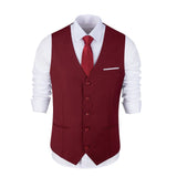 Burgundy Two Button Wedding 3 Pieces Slim Fit Men Suits