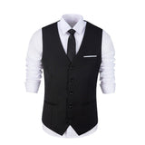 Black Two Button Wedding 3 Pieces Slim Fit Men Suits