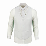 Ivory Two Button Wedding 3 Pieces Slim Fit Men Suits