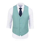 Mint Green Two Button Wedding 3 Pieces Slim Fit Men Suits