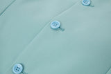 Mint Green Two Button Wedding 3 Pieces Slim Fit Men Suits
