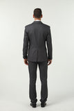 Grey Black Navy Stripe Men's 3 Piece Set