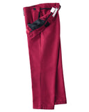 Burgundy 4 Piece Boys' Formal Suit Set with Vest Pants Dress Shirt and Tie BS39