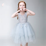 Short Applique Dresses Flower Girl Dress for Wedding SL01