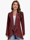 Groovy Long Sleeve Plain Outerwear