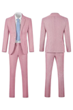 Seersucker Striped Blazer Pants 2 Piece Men's Summer Suit