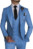 Double Breasted Suit One Button 3 Piece Men's Suit