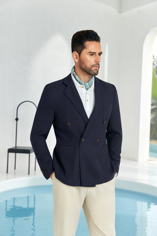 Designer Style New Men's Double Breasted Blazer - Wehilion.uk # # #