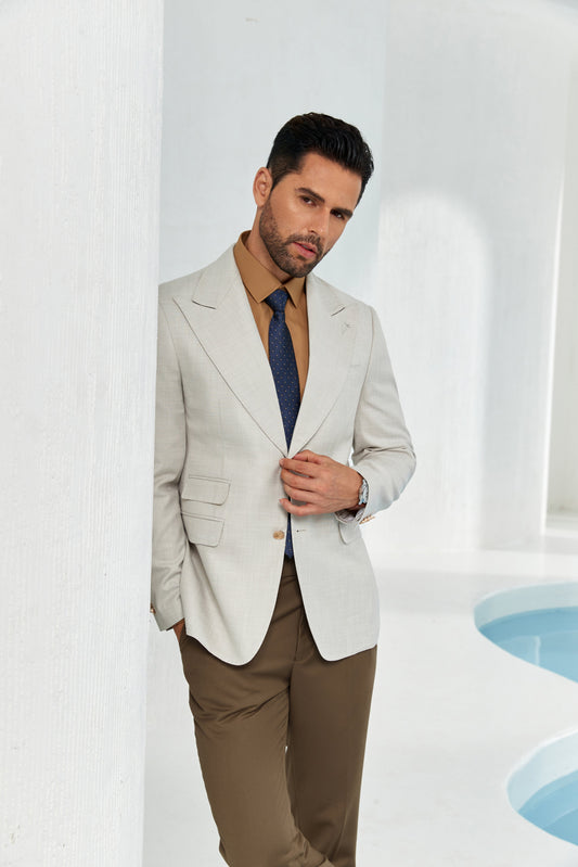 Designer Style New Men's Two Button Blazer - Wehilion.uk # # #