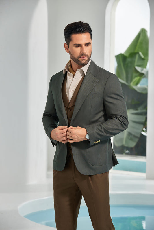 Designer Style New Men's Two Button Blazer - Wehilion.uk # # #