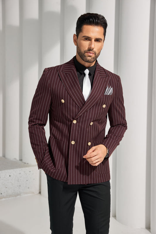 Designer Style New Men's Double Breasted Blazer - Wehilion.uk # # #