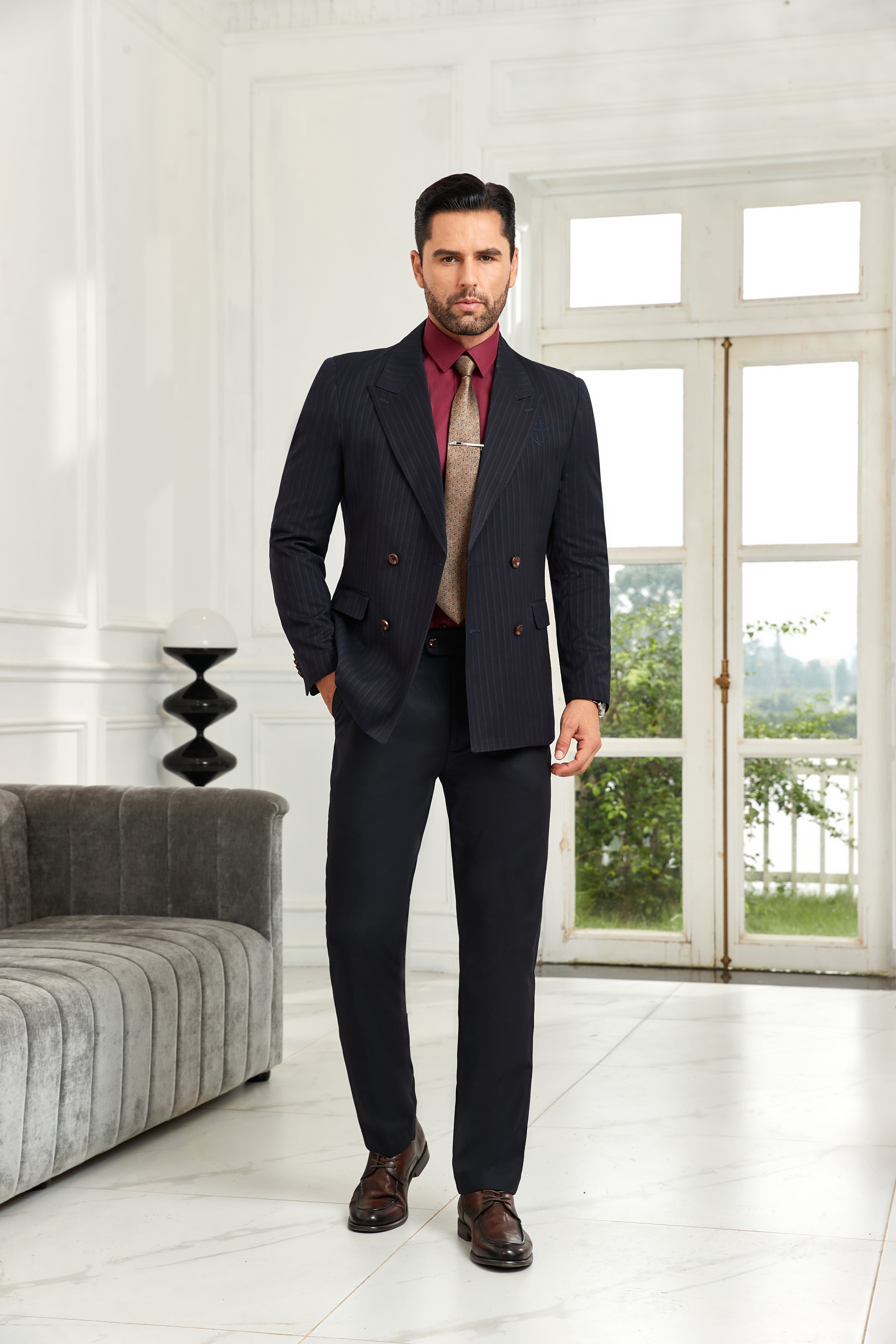Designer Style New Double Breasted Men's Blazer - Wehilion.uk # # #