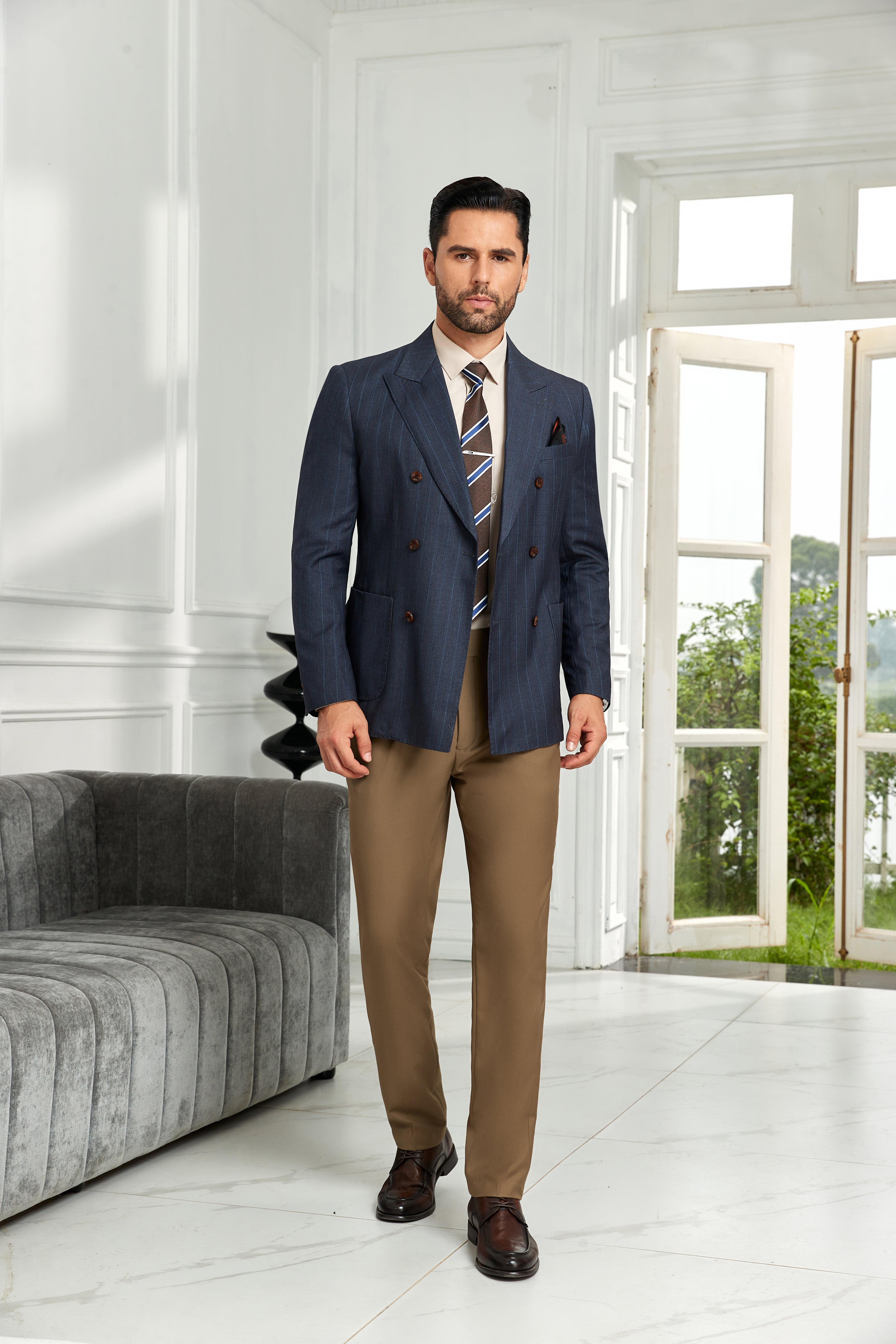 Designer Style New Double Breasted Men's Blazer - Wehilion.uk # # #