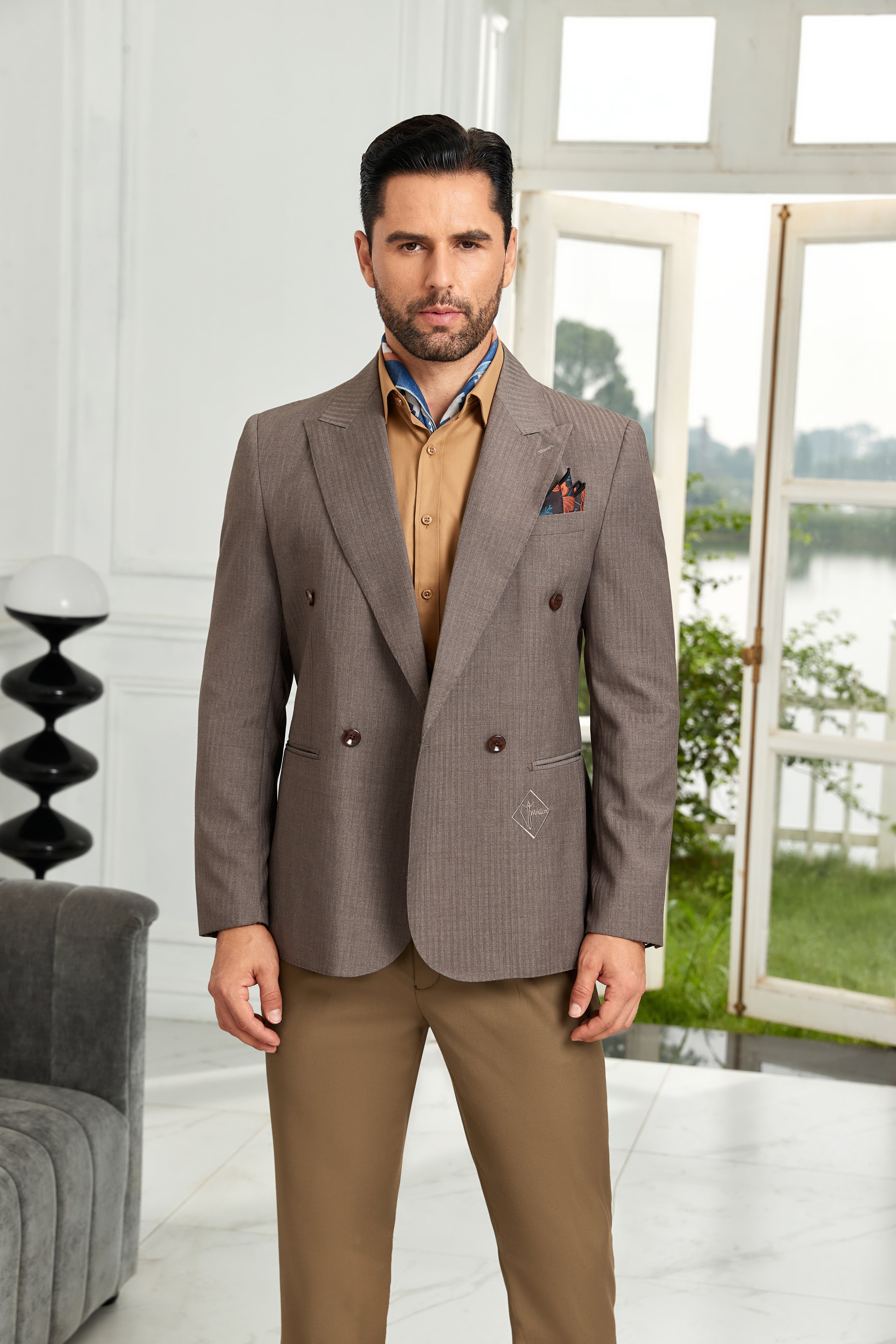 Designer Style New Double Breasted Men's Blazer - Wehilion.uk # # #