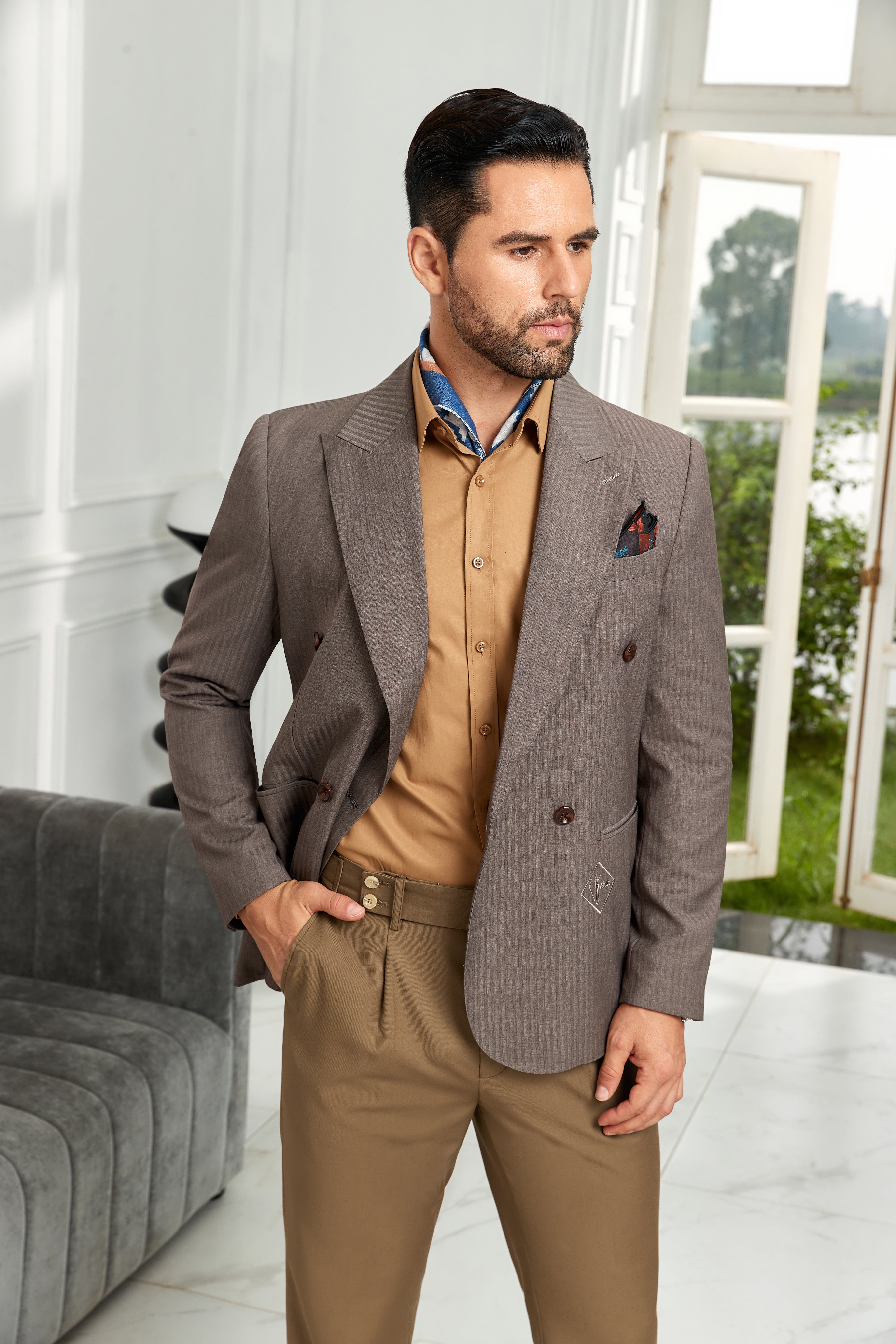 Designer Style New Double Breasted Men's Blazer - Wehilion.uk # # #