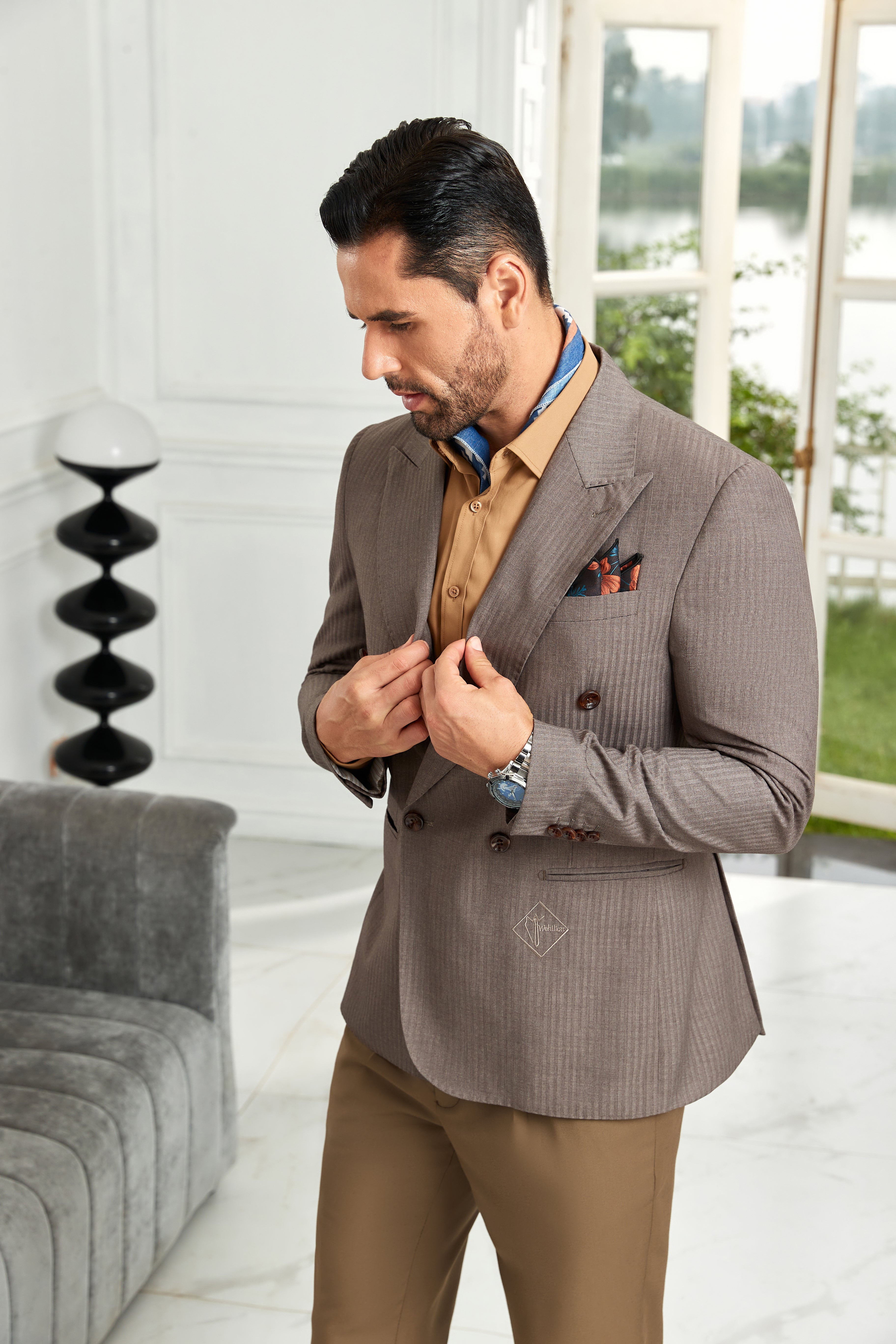 Designer Style New Double Breasted Men's Blazer - Wehilion.uk # # #