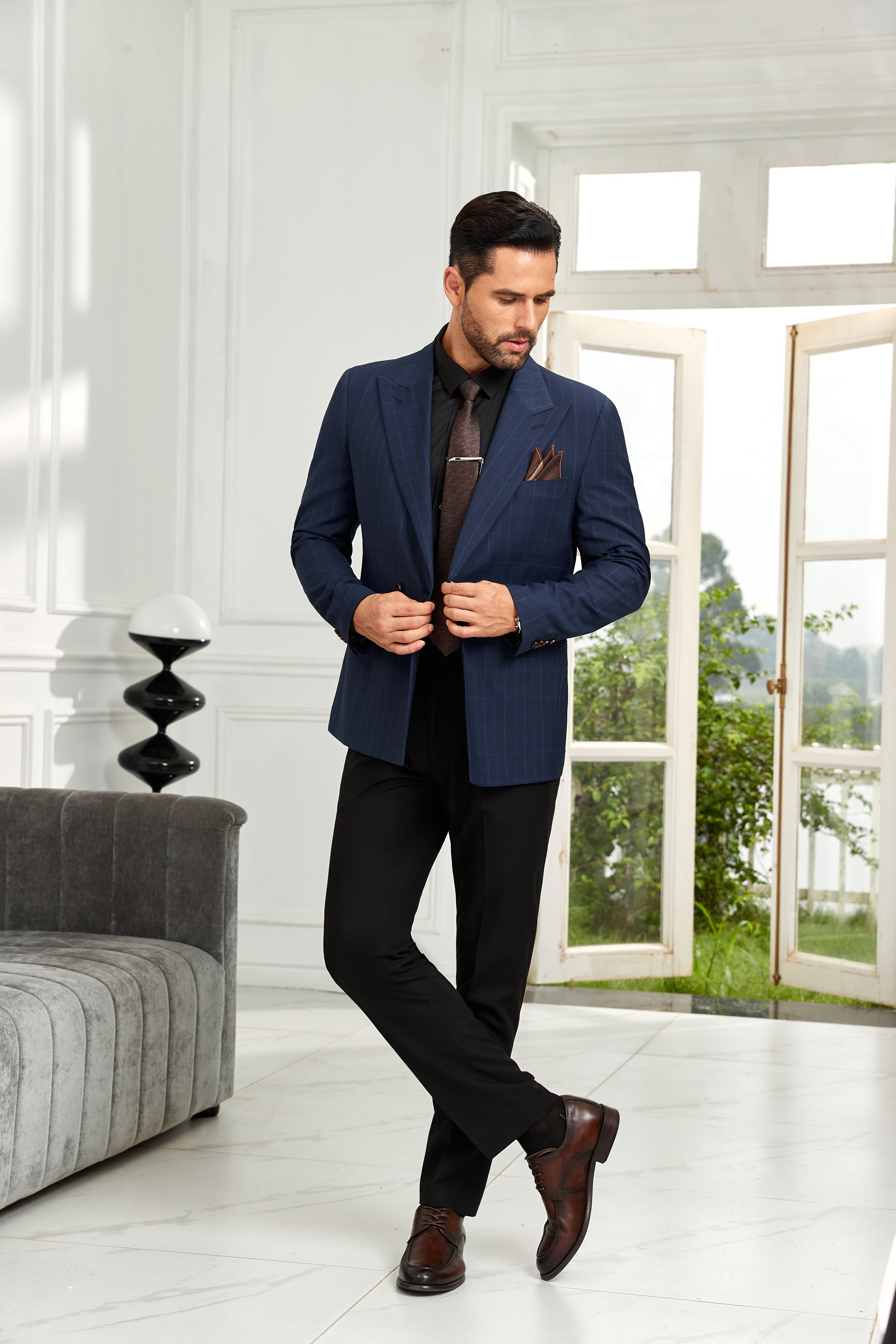 Designer Style New Double Breasted Men's Blazer - Wehilion.uk # # #