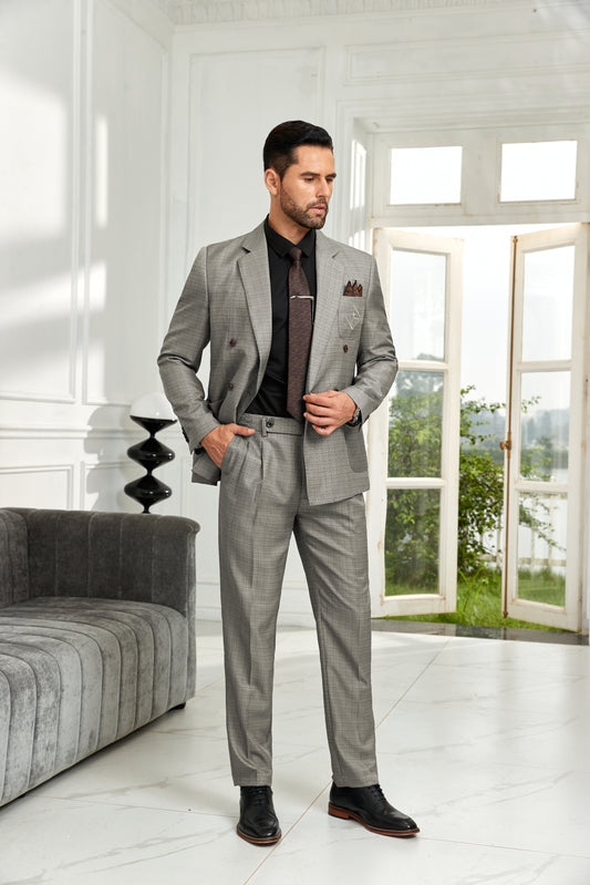 Designer Style Unique Design 2 Pieces Men's Suits Jacket+Pants - Wehilion.uk # # #