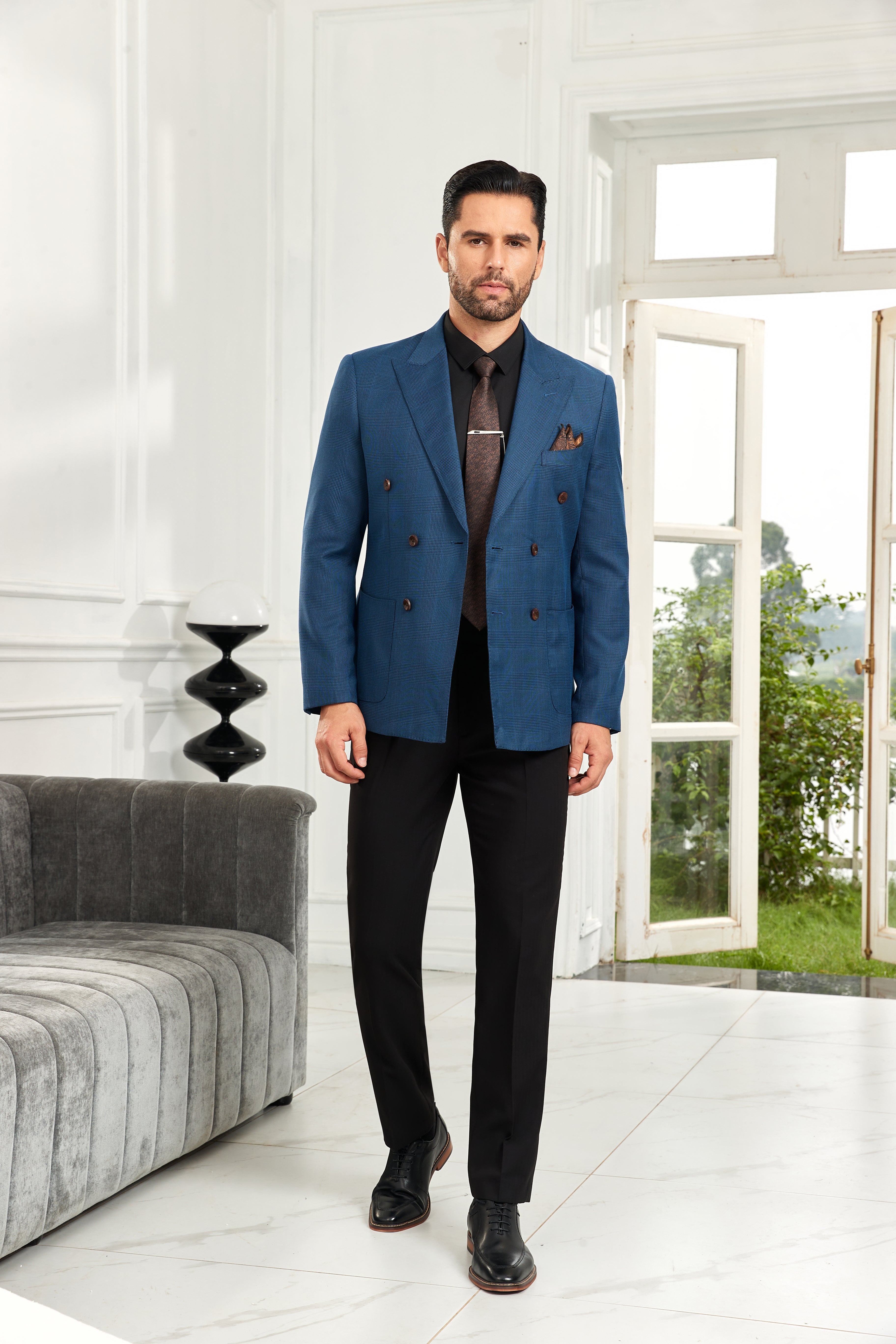 Designer Style New Double Breasted Men's Blazer - Wehilion.uk # # #