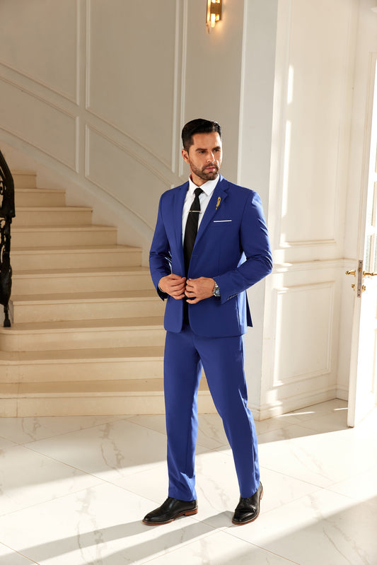 Designer Style Unique Design 2 Pieces Men's Suits Jacket+Pants - Wehilion.uk # # #